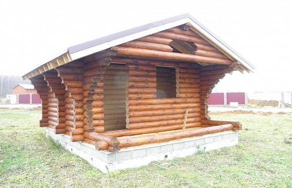 Построенный домСтроительство бани в СНТ Рыжиково