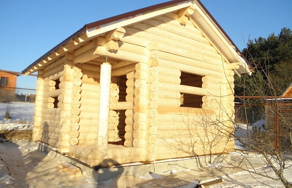 Построенный домБаня в Можайском районе